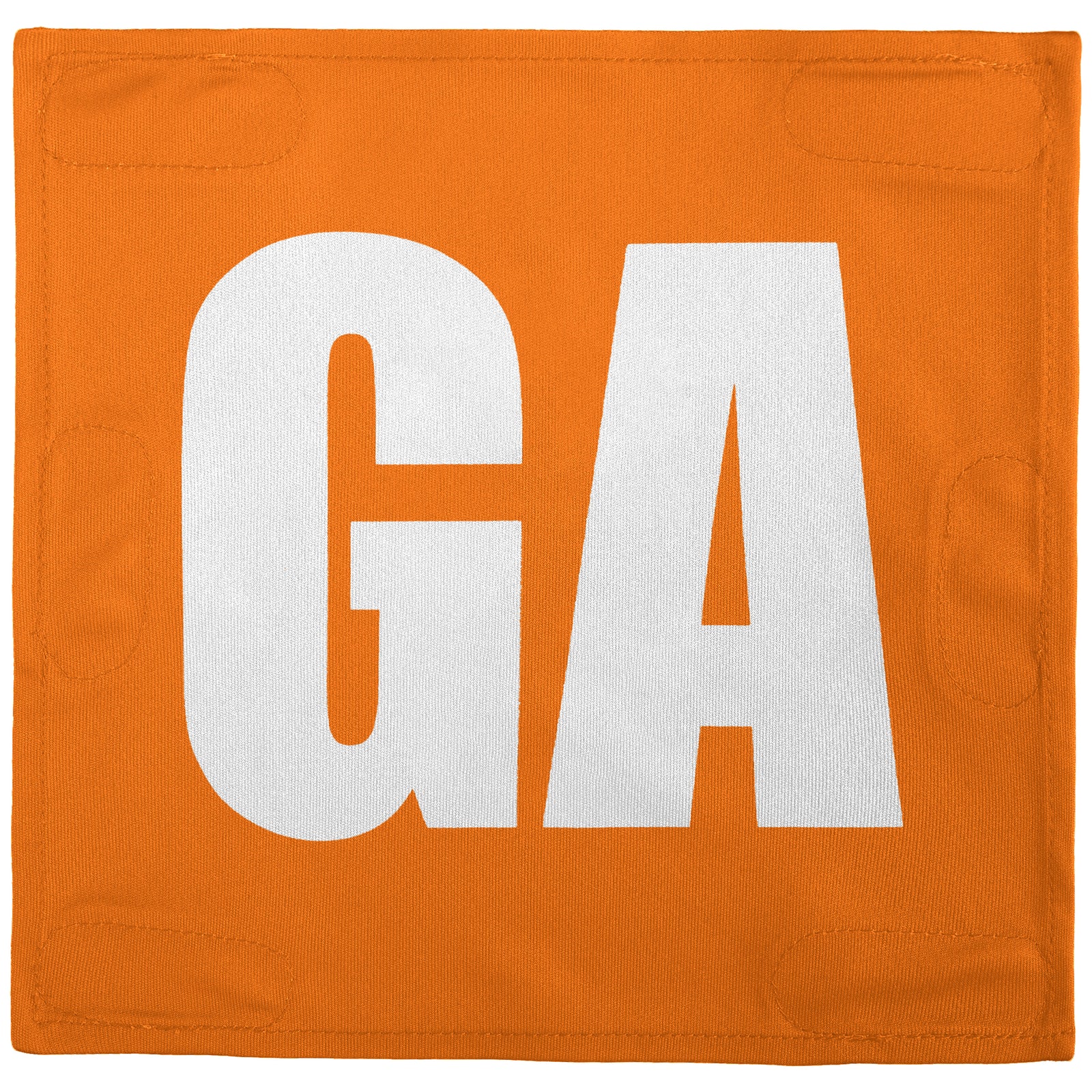 Netball Velcro Patches Set Orange & White