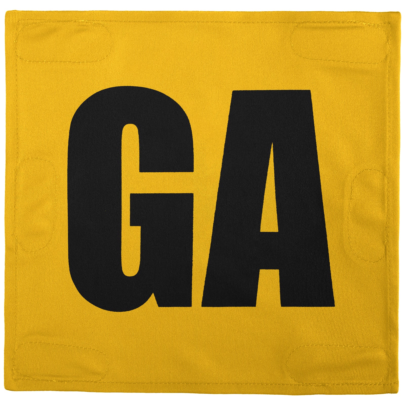 Netball Velcro Patches Set Yellow & Black