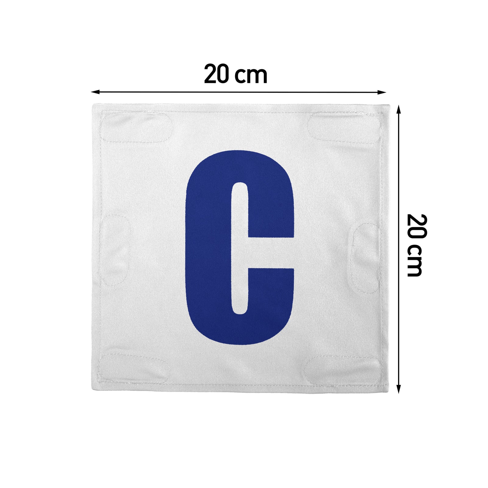 Netball Velcro Patches Set White & Royal Blue
