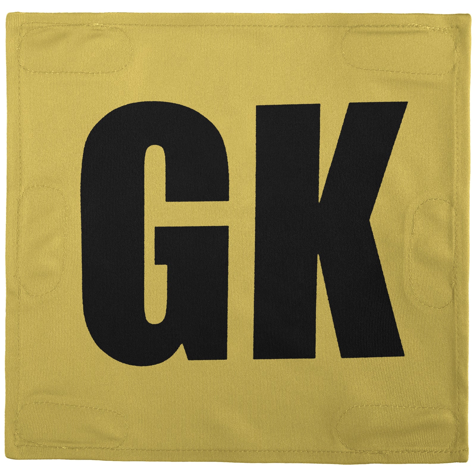 Netball Velcro Patches Set Old Gold & Black