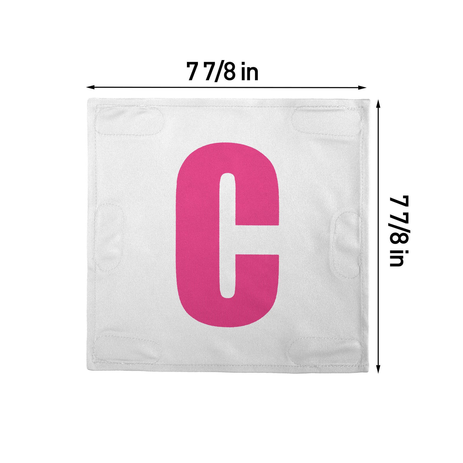 Netball Velcro Patches Set White & Pink