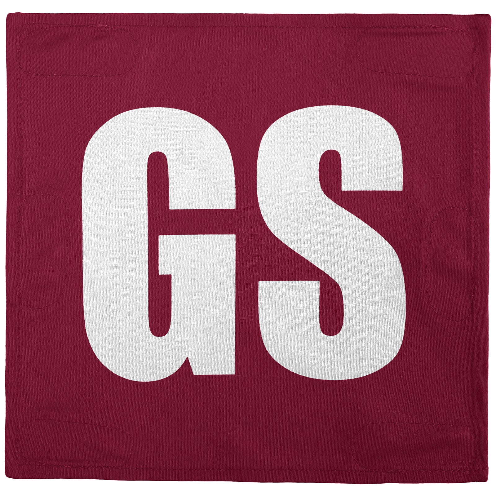 Netball Velcro Patches Set Crimson & White