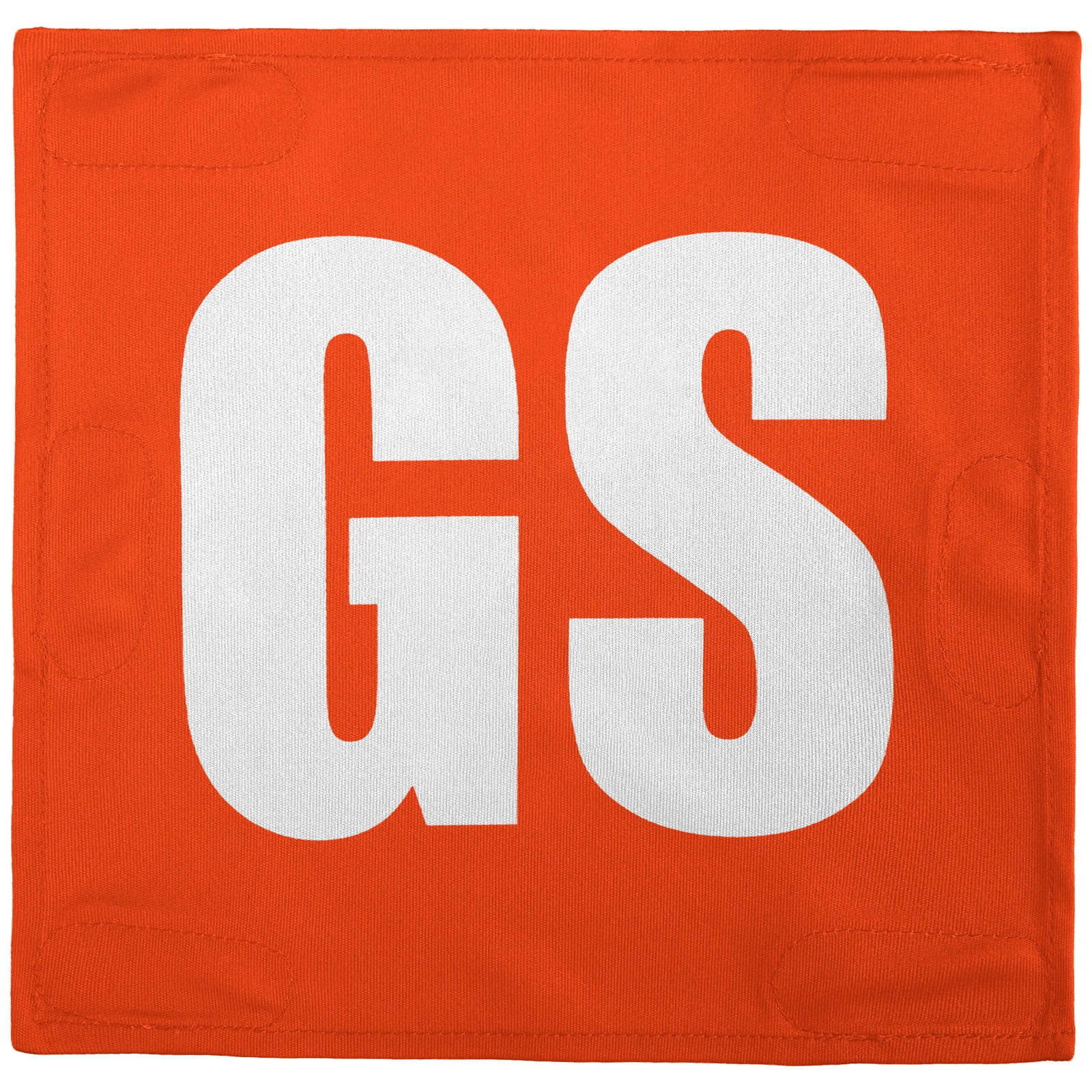 Netball Velcro Patches Set Orange & White