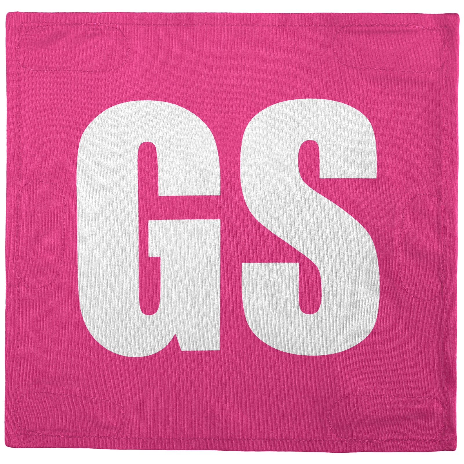 Netball Velcro Patches Set Pink & White