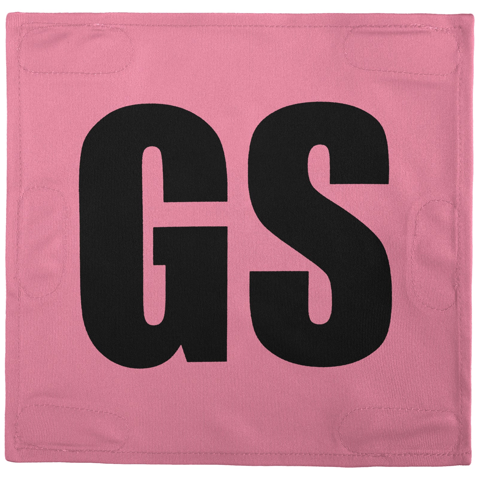 Netball Velcro Patches Set Light Pink & Black