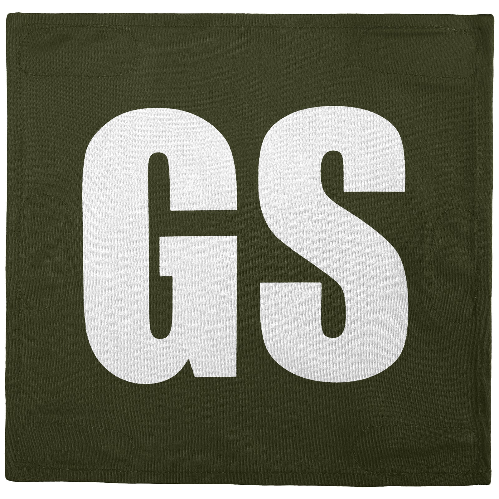 Netball Velcro Patches Set Olive & White