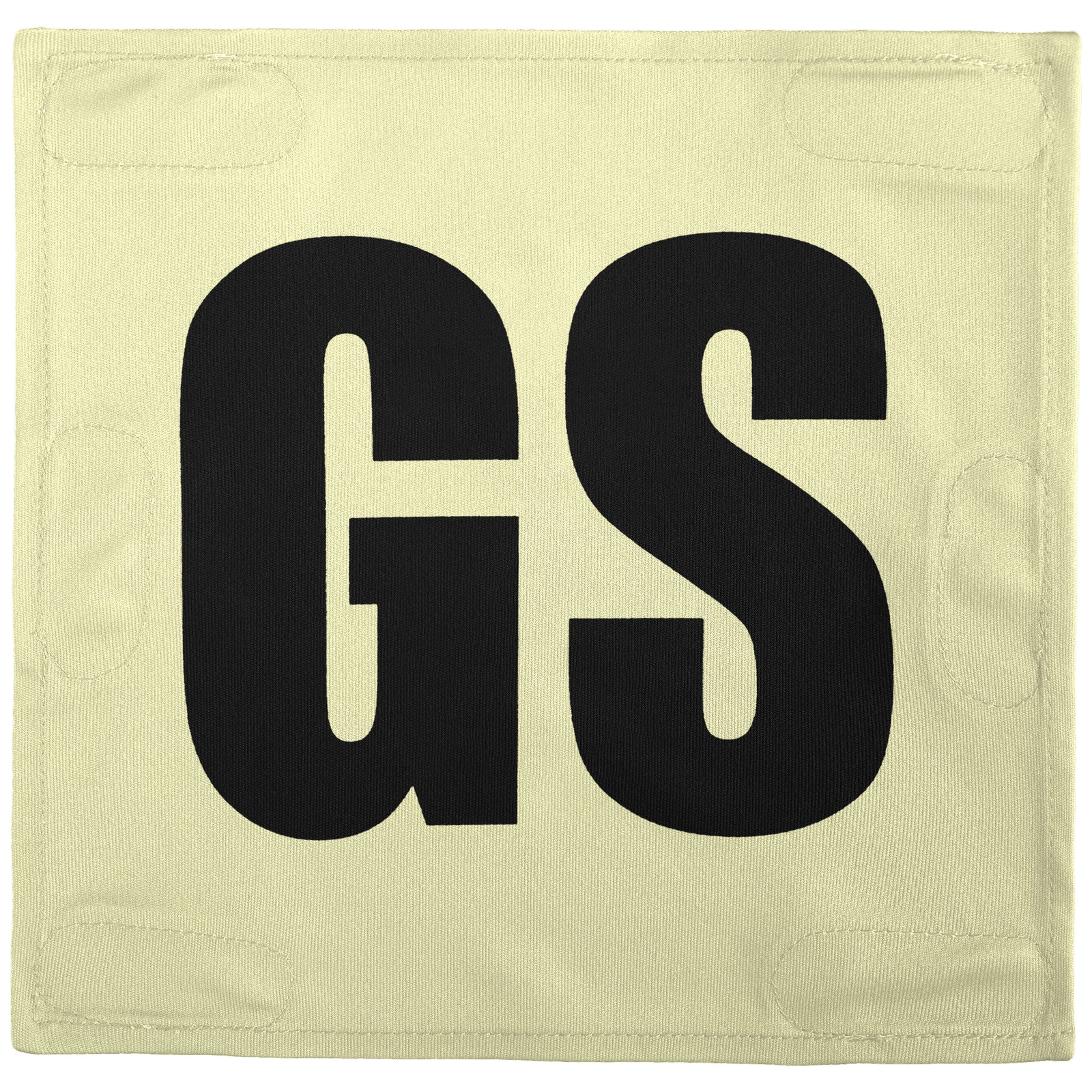 Netball Velcro Patches Set Cream & Black