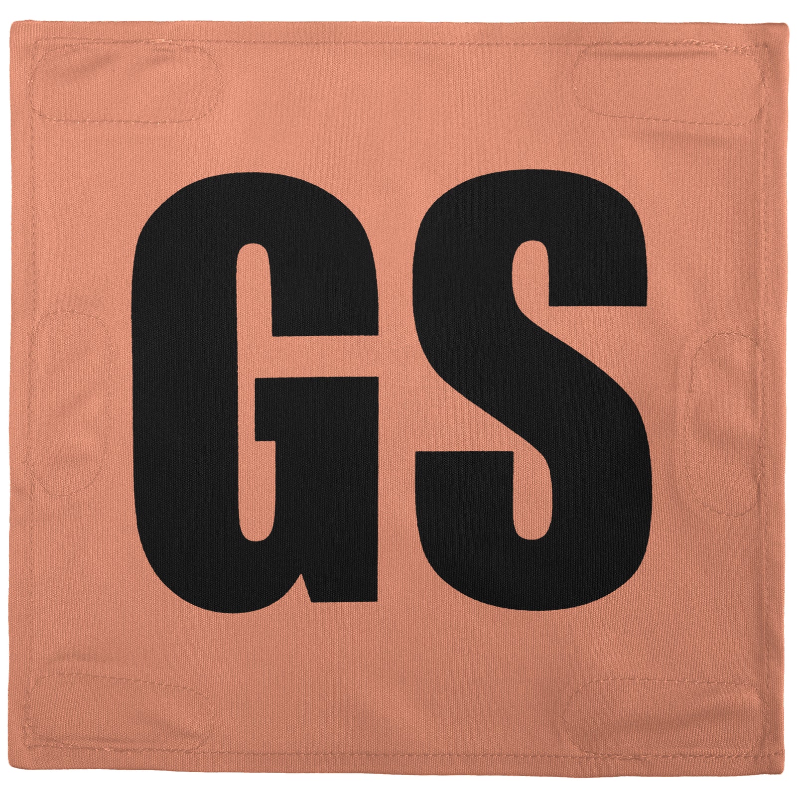 Netball Velcro Patches Set Light Orange & Black