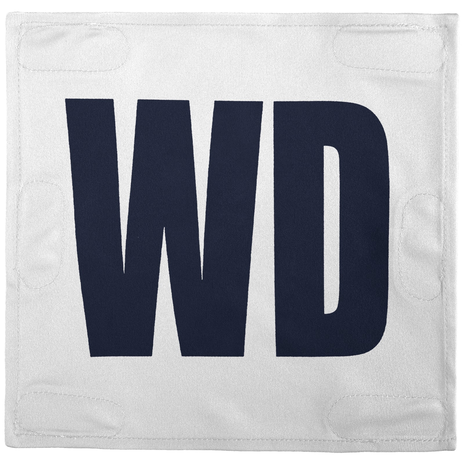 Netball Velcro Patches Set White & Navy