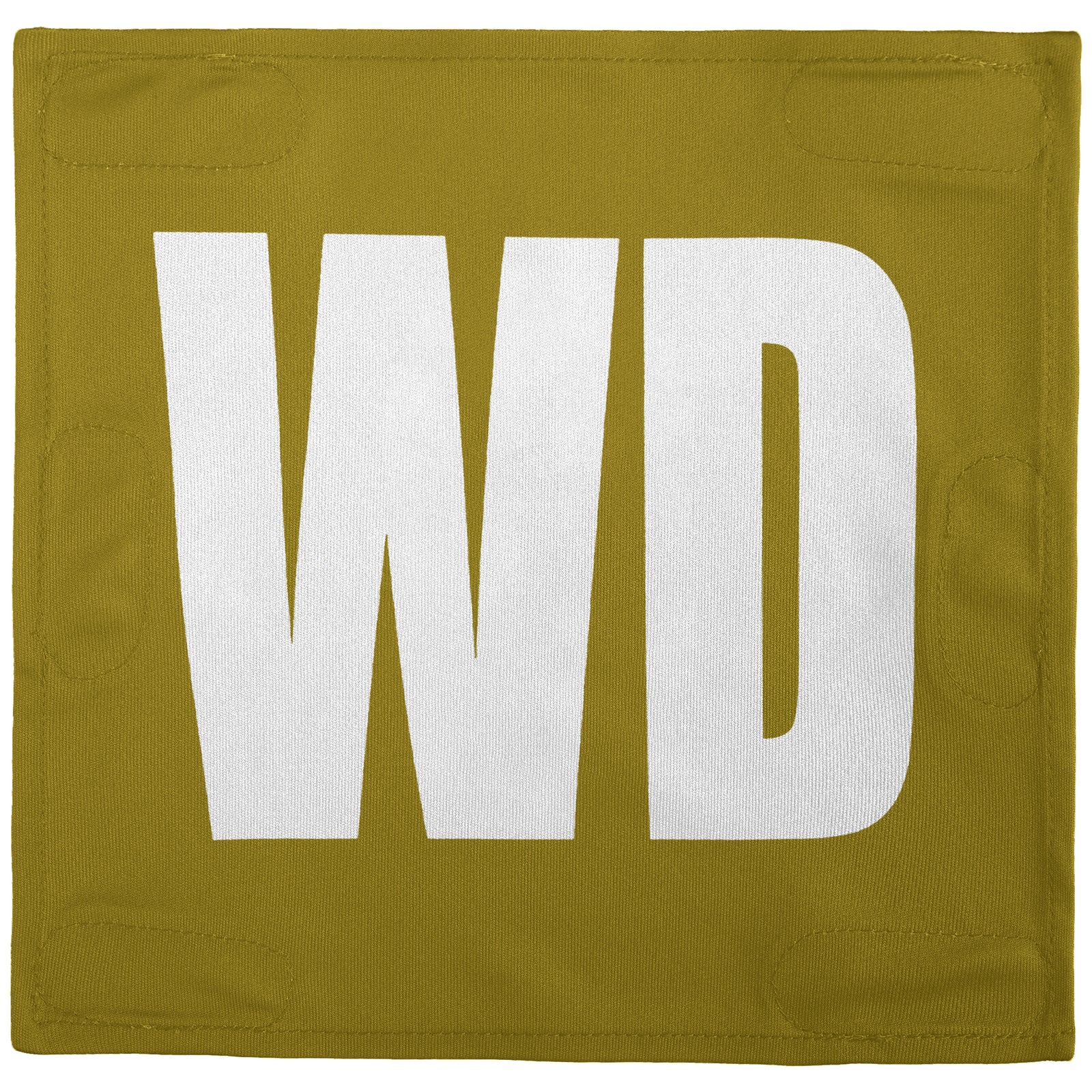 Netball Velcro Patches Set Old Gold & White