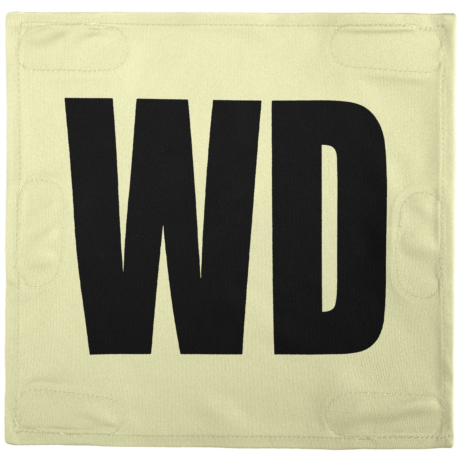 Netball Velcro Patches Set Cream & Black