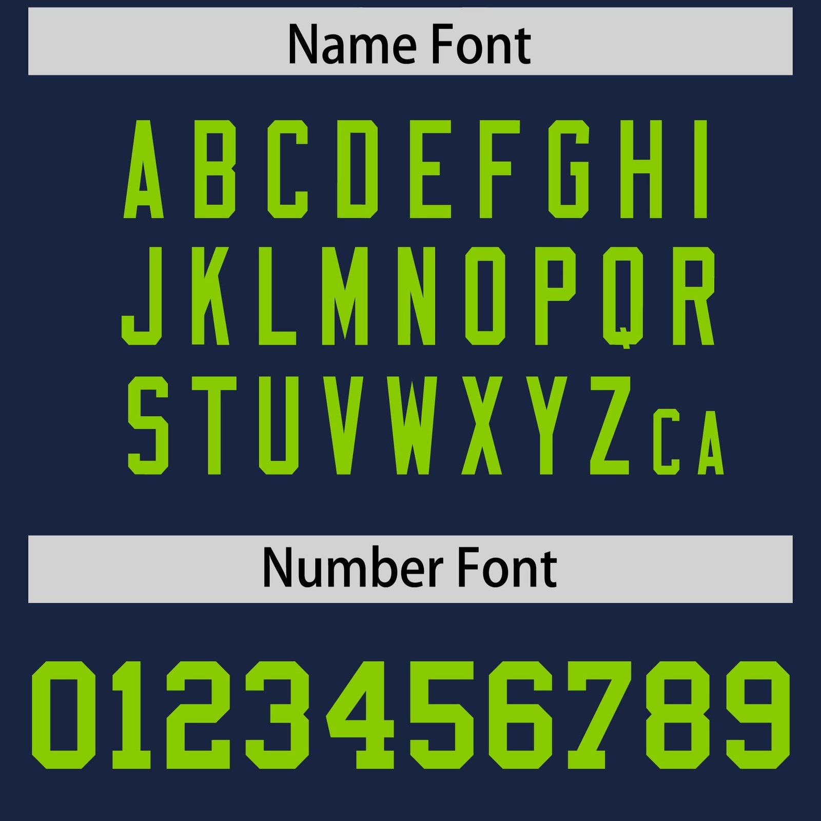 Custom Navy Neon Green Personalized Shoulder Star Pattern Authentic American Football Jersey