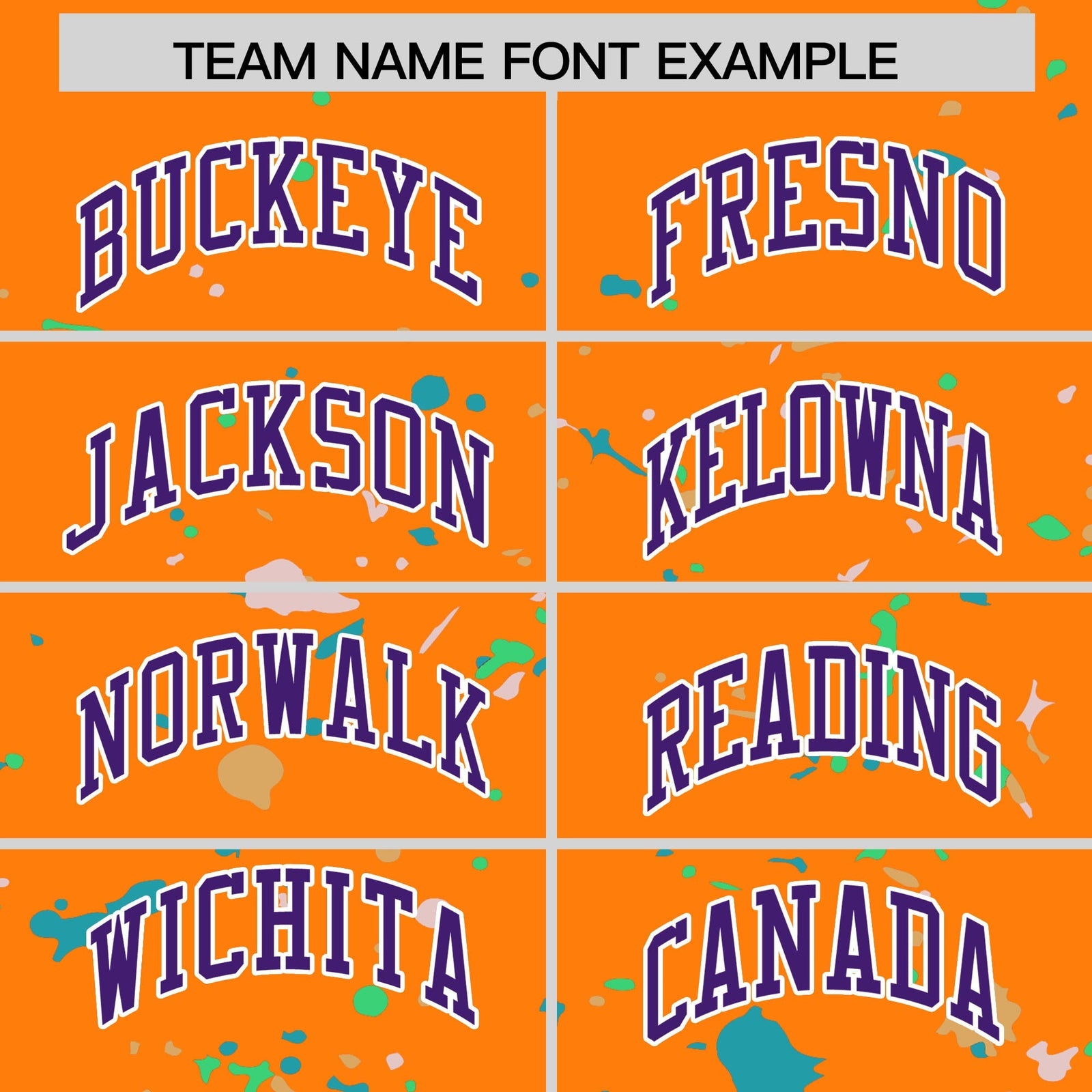 Custom Orange Purple White Spray Painting Graffiti Pattern Personalization T-shirt| KXKSHOP