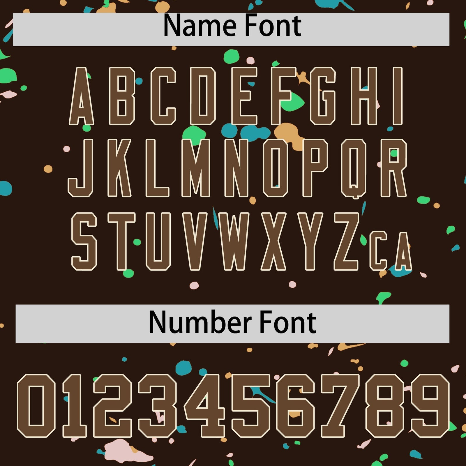 Custom Brown Light Brown Cream Spray Painting Graffiti Pattern Personalization T-shirt| KXKSHOP