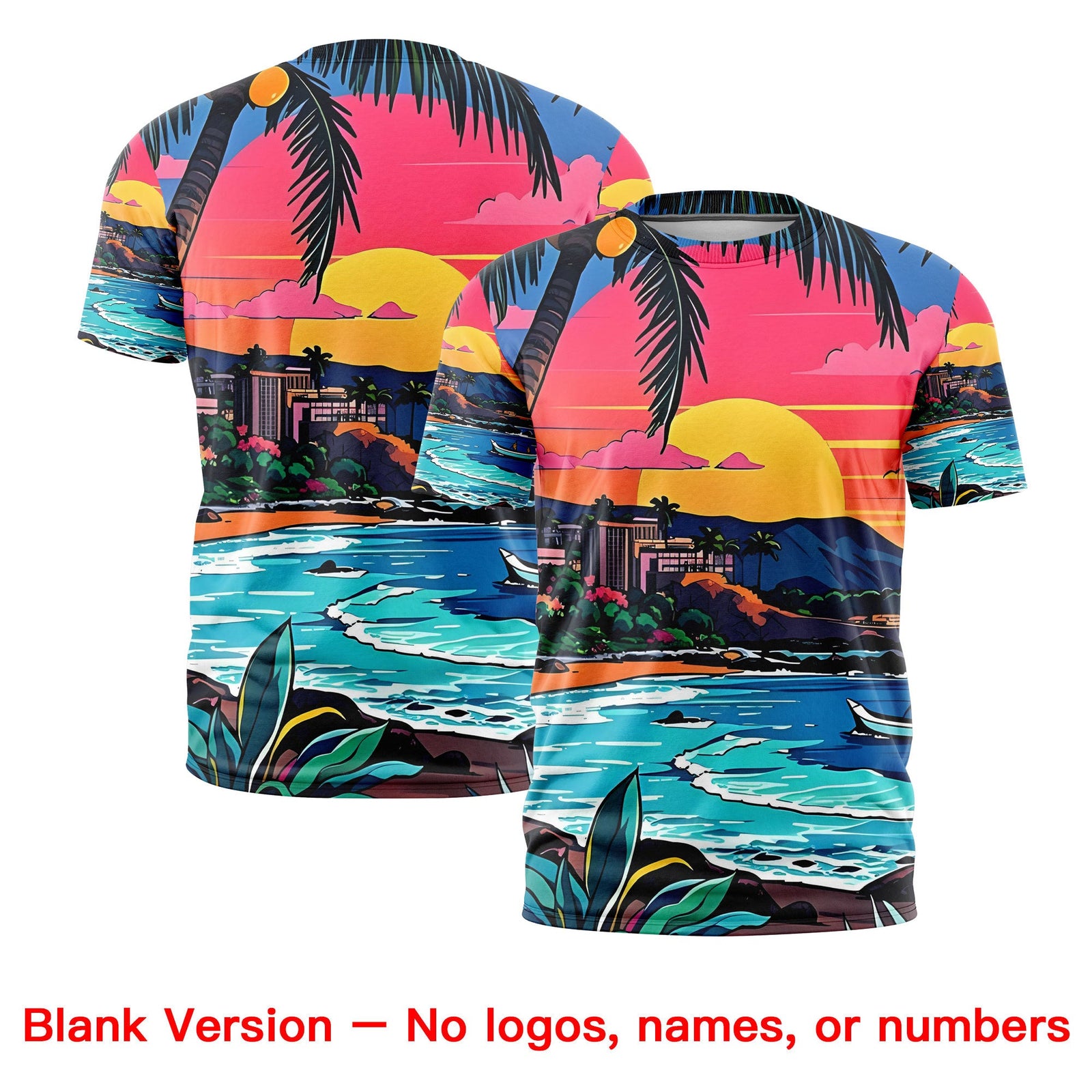 Custom Black White Graffiti Pattern Hawaiian Style T-shirt| KXKSHOP