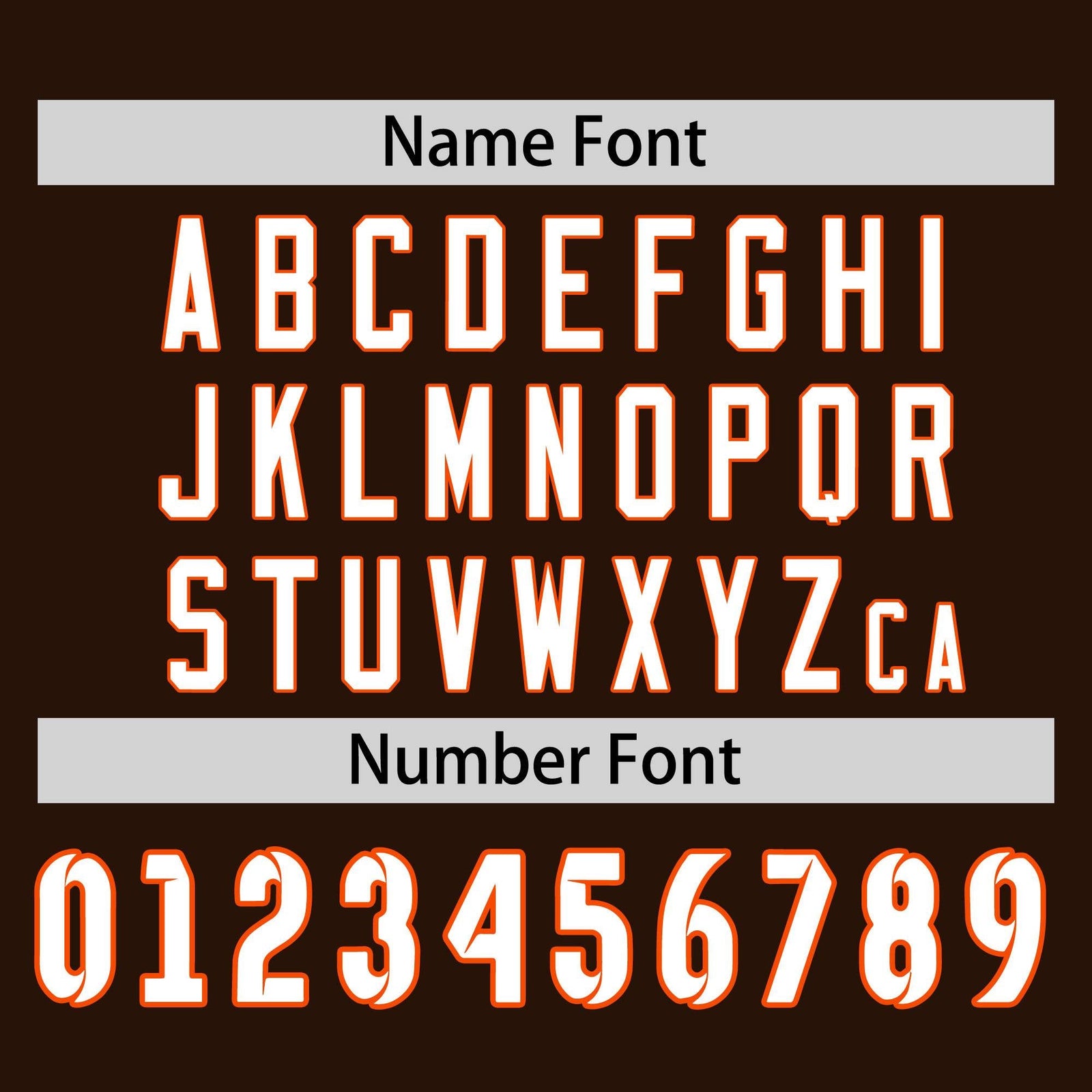 Custom Brown Orange White Crew Neck Personalized Raglan Long Sleeve Performance T-shirt