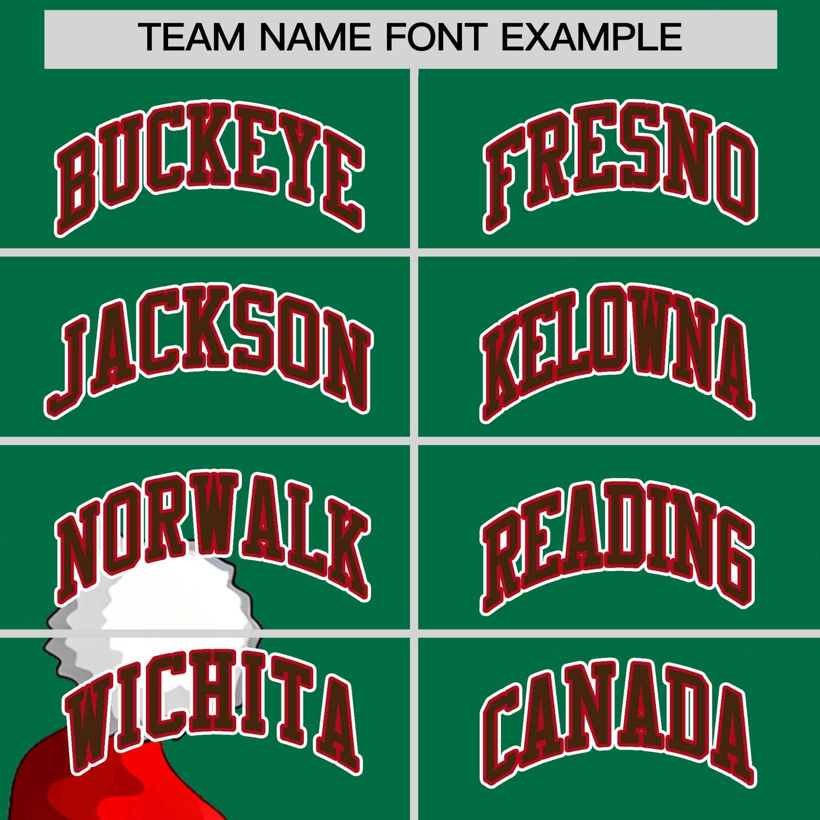Custom Kelly Green Red Christmas Graffiti Pattern Athletic Full-Zip Hoodie