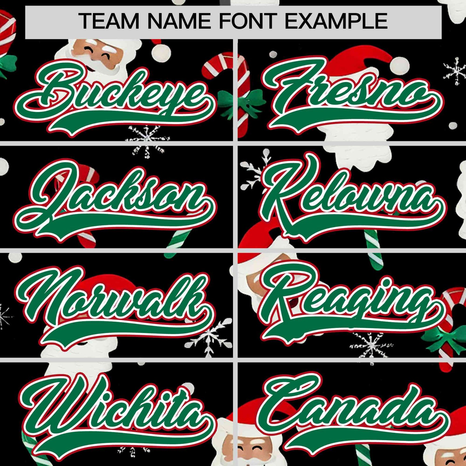 Custom Black Kelly Green Christmas Graffiti Pattern Athletic Full-Zip Hoodie