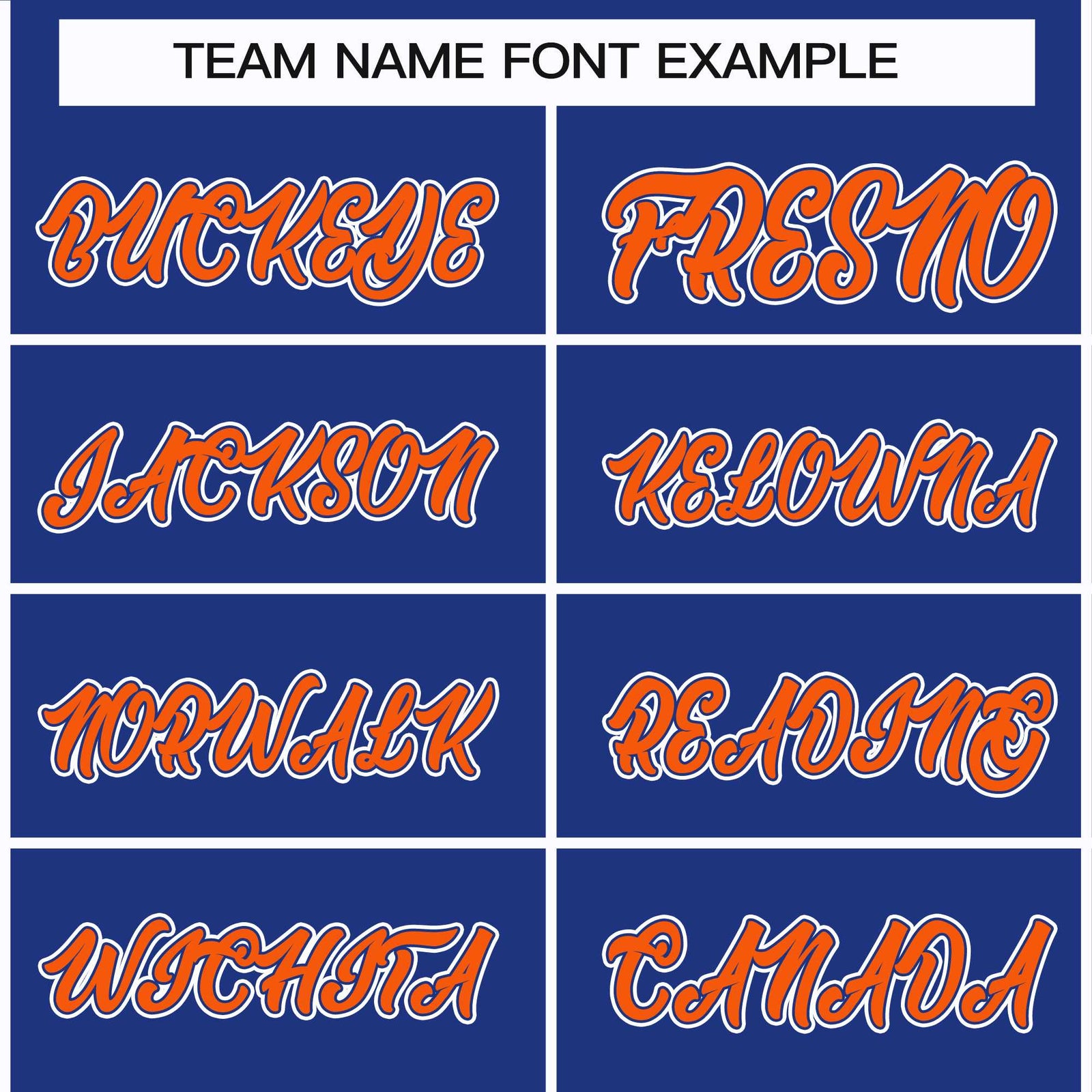 Custom Royal Orange Royal-White Classic Style Hockey Jersey