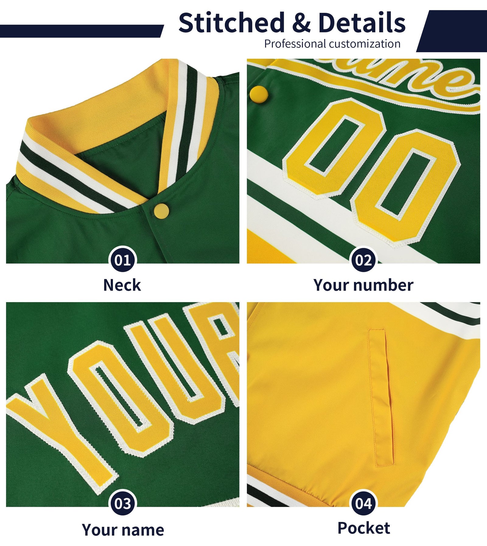 Custom Royal Light Red Varsity Full-Snap Color Block Letterman Jacket