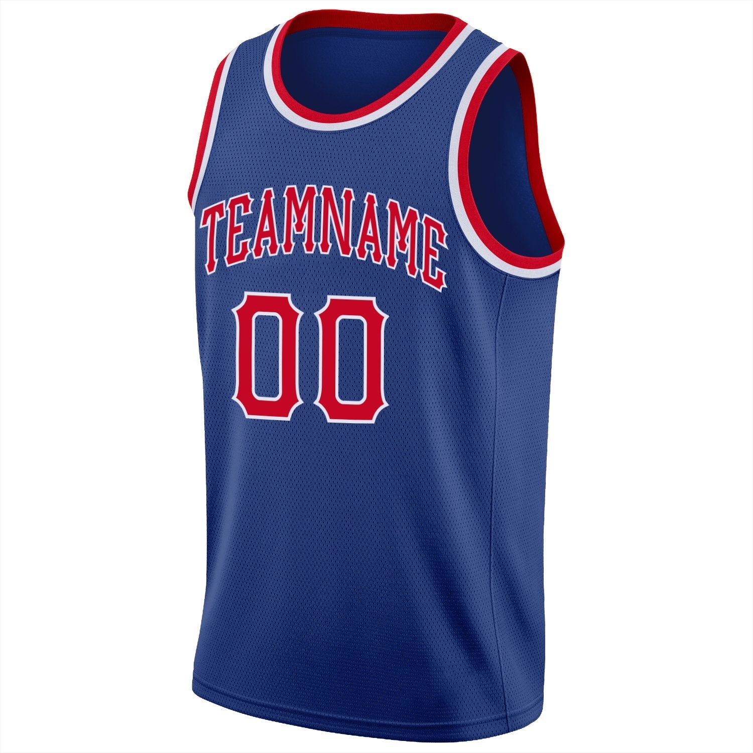 Custom Royal Red-White Classic Tops Athletic Casual Basketball Jersey