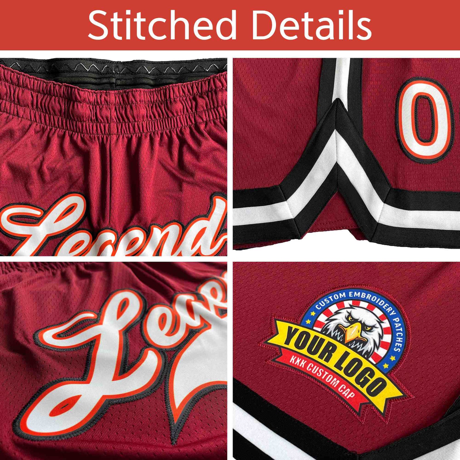 Custom Red Navy-White Sport Basketball Shorts