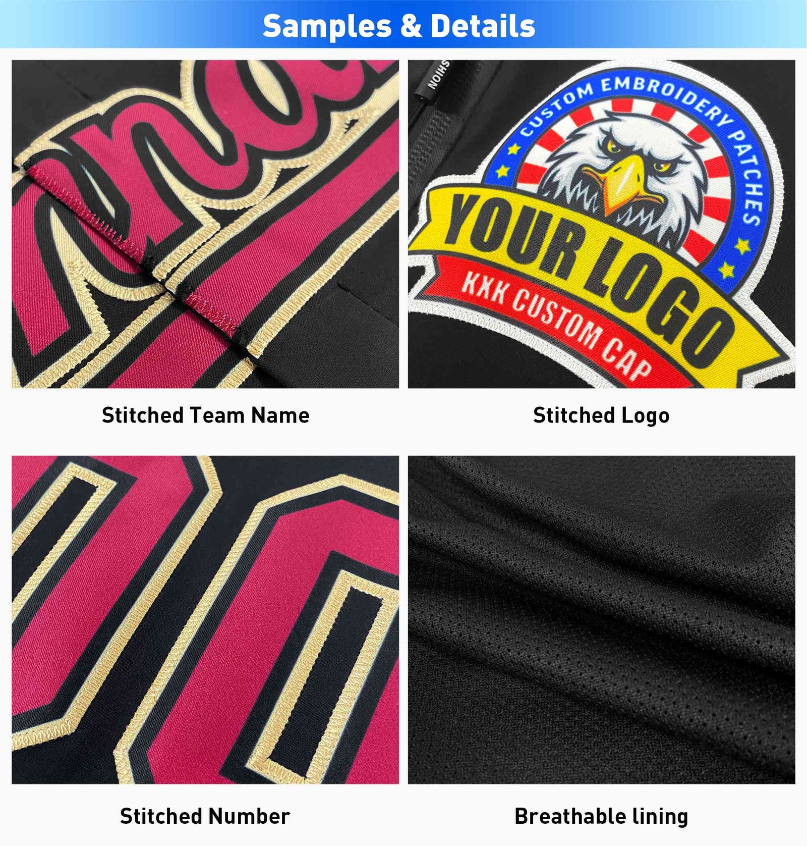 Custom Gray Royal-White Classic Style Waterproof Jacket