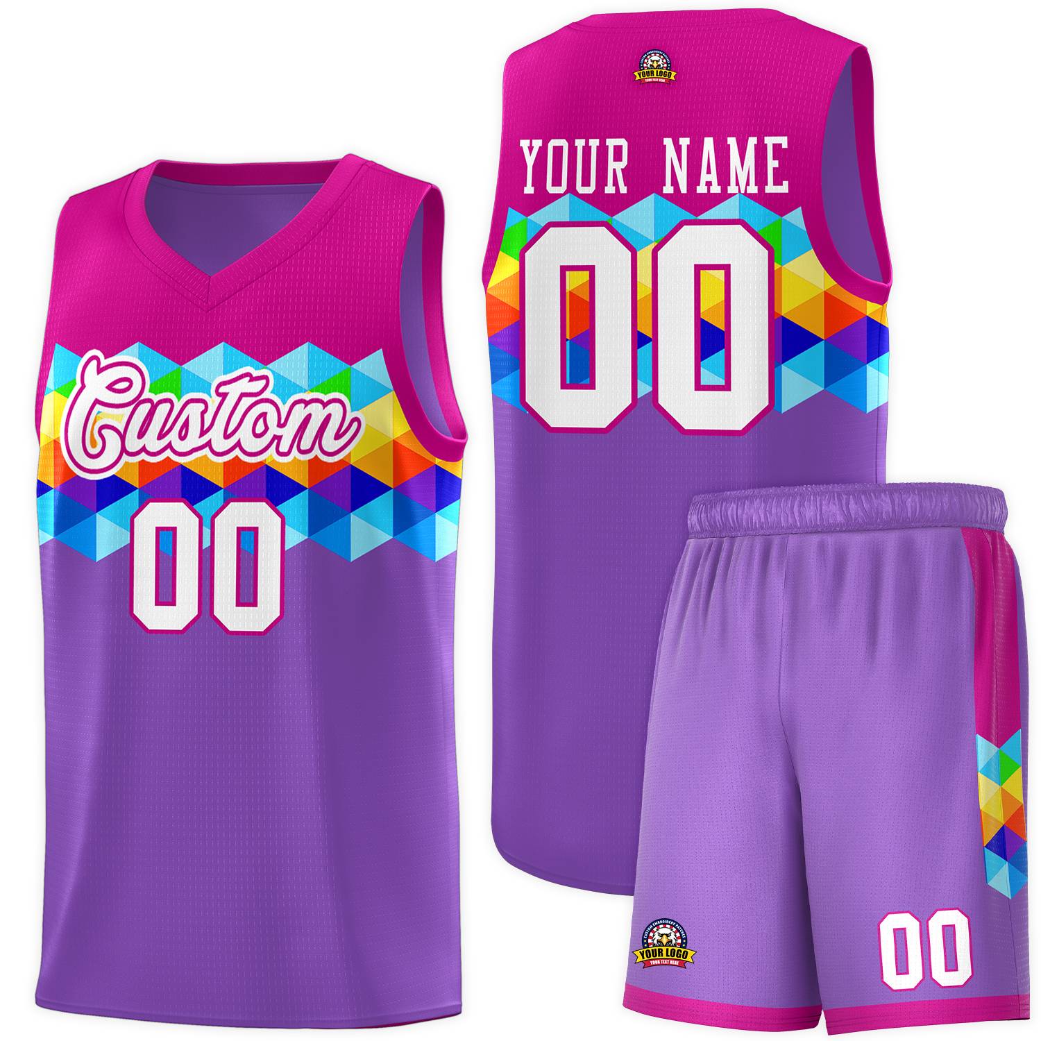 Color Block Basketball Jersey Sets