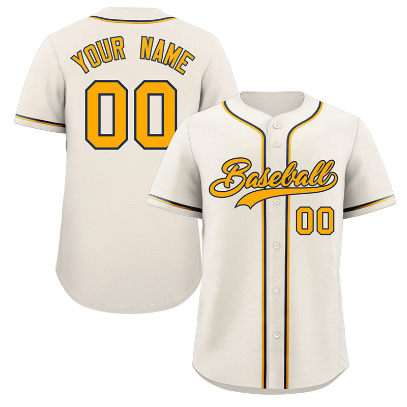 Cream Baseball Jersey
