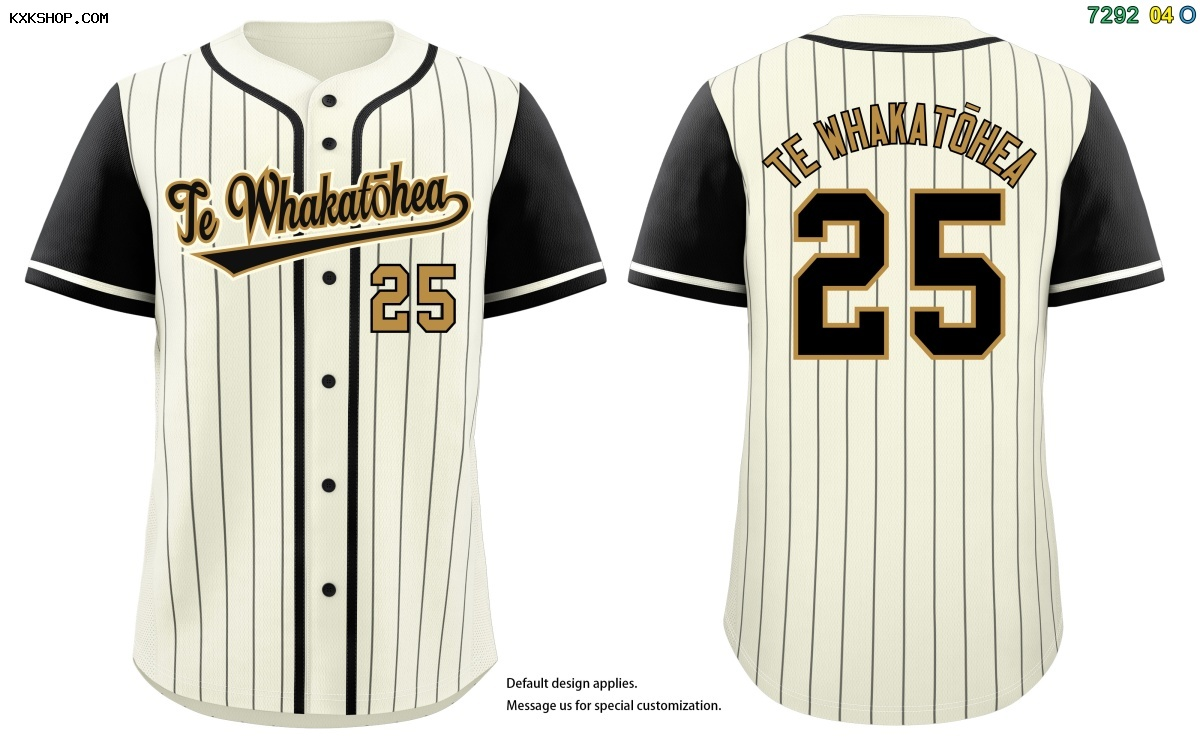 Custom Cream Black Stripe Fashion Raglan Sleeves Authentic Baseball Jersey