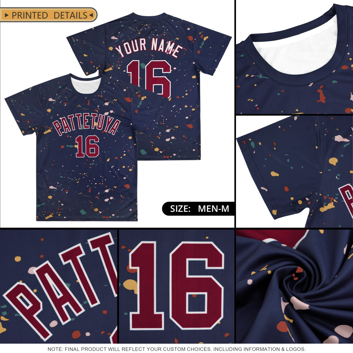 Custom Black Orange Graffiti Pattern Hawaiian Style T-shirt| KXKSHOP