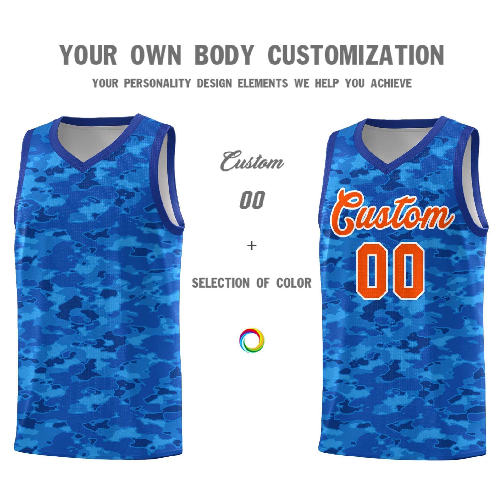 Custom Personalized Camo Sets Sports Uniform Basketball Jersey