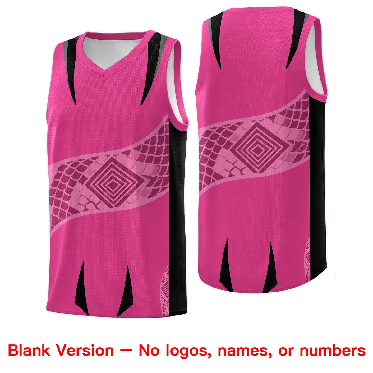 Custom Rose Red Black Snake Scale Venomous Fang for Team Graffiti Pattern Basketball Suit Jersey