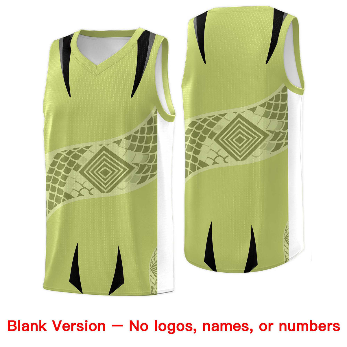 Custom Champagne White Snake Scale Venomous Fang for Clubs Graffiti Pattern Basketball Suit Jersey