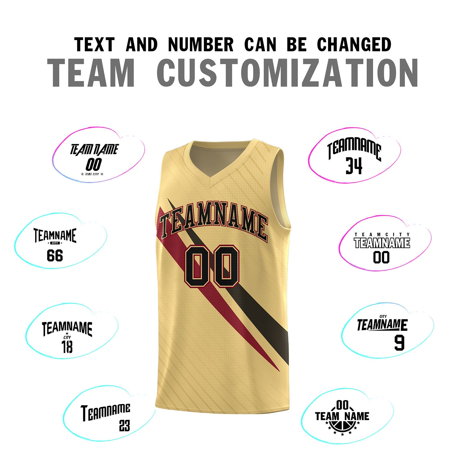 Custom Khaki Diagonal Pinstripe Pattern Color Block Sports Uniform Basketball Jersey