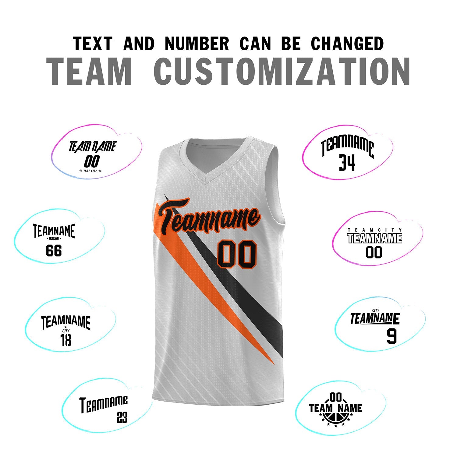 Custom Gray Diagonal Pinstripe Pattern Color Block Sports Uniform Basketball Jersey