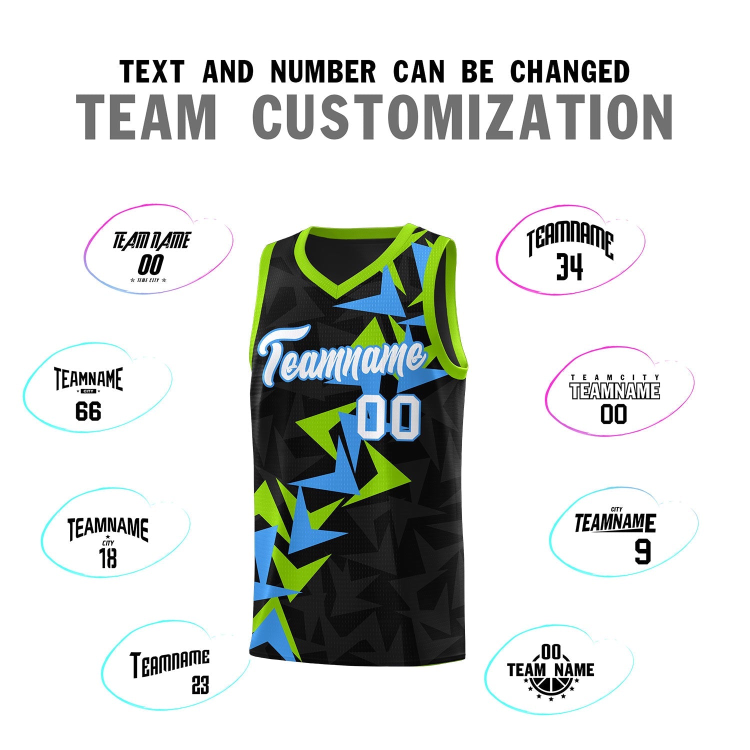 Custom Black Boomerang Pattern Sets Basketball Jersey