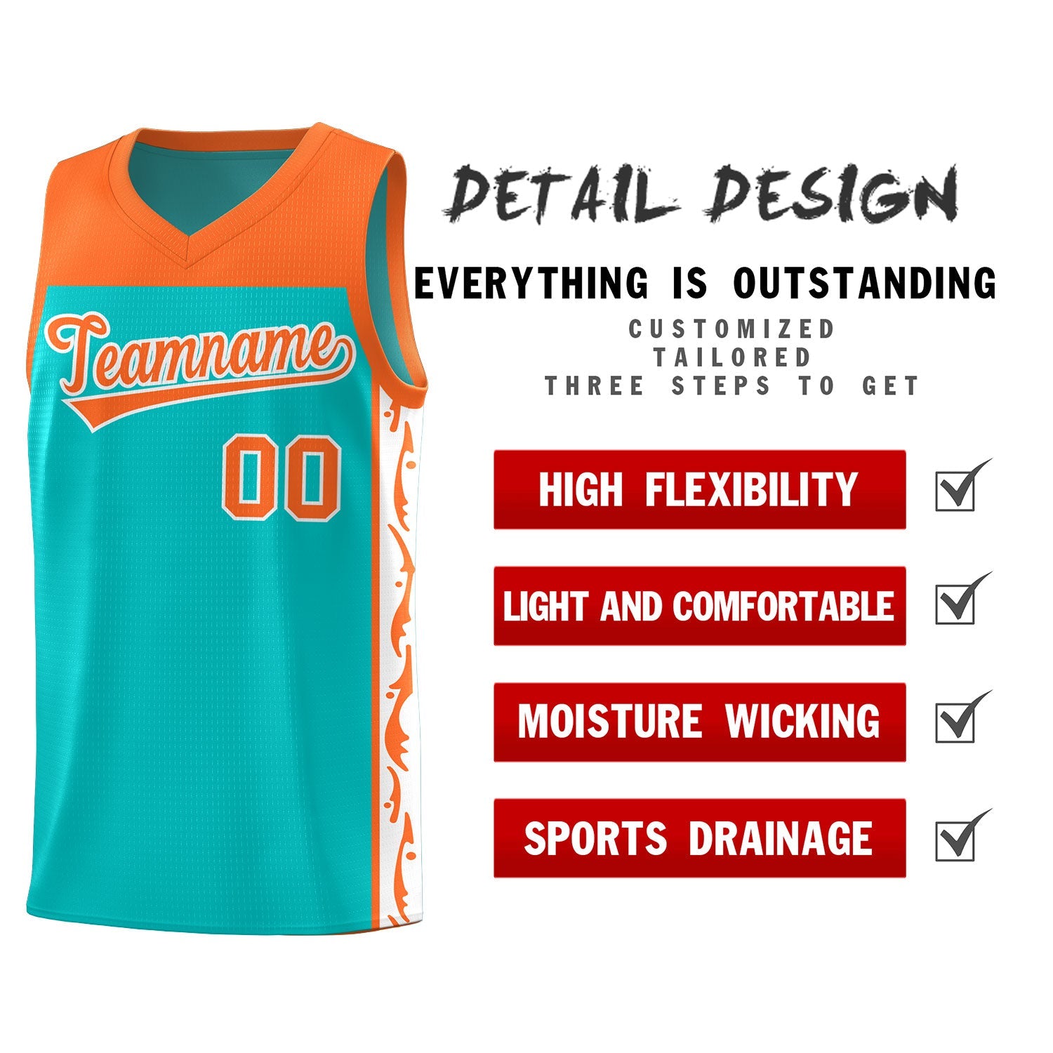 Custom Bright Green Side Pattern Sports Uniform Basketball Jersey