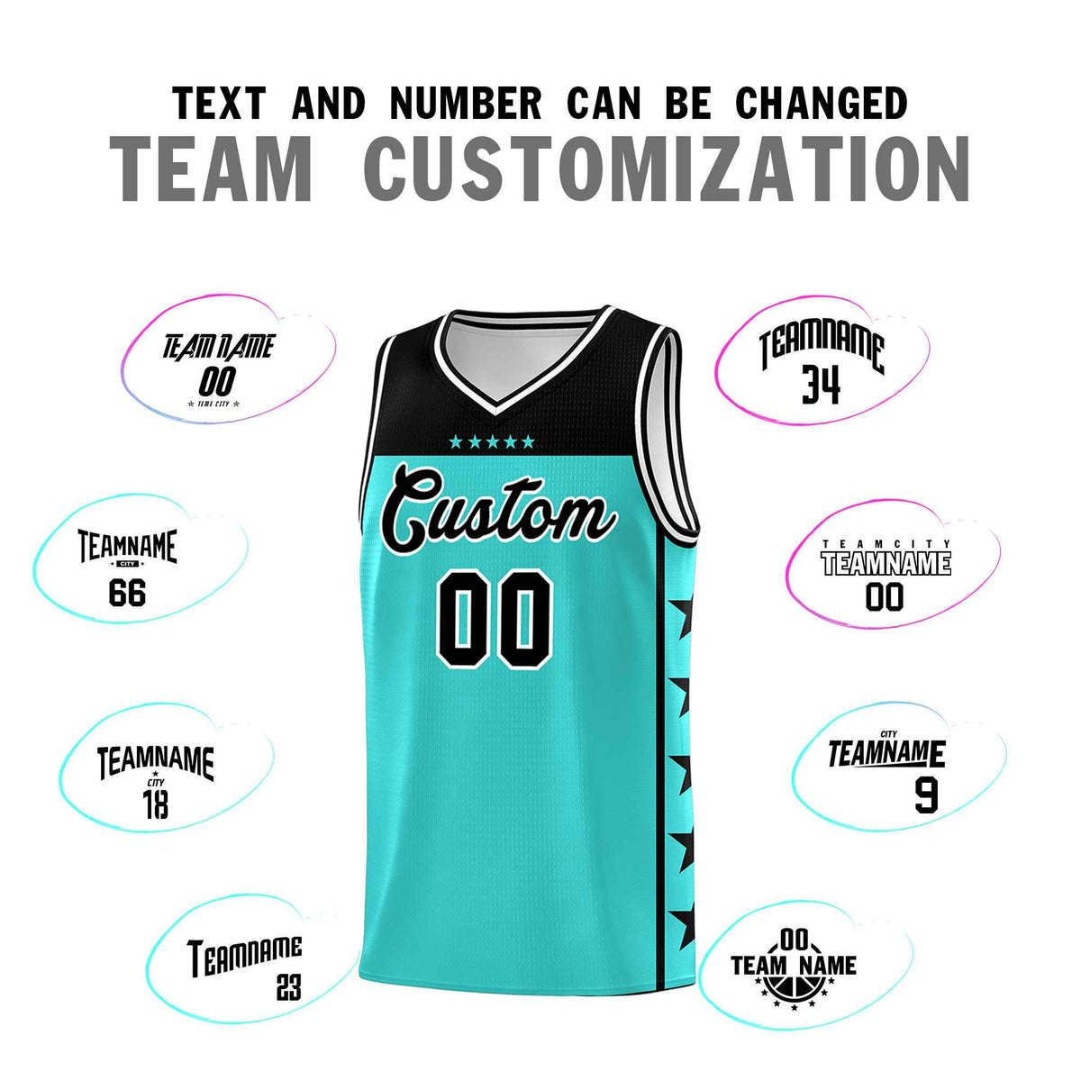Custom Bright Green Black Color Block Sets Sports Uniform Basketball Jersey