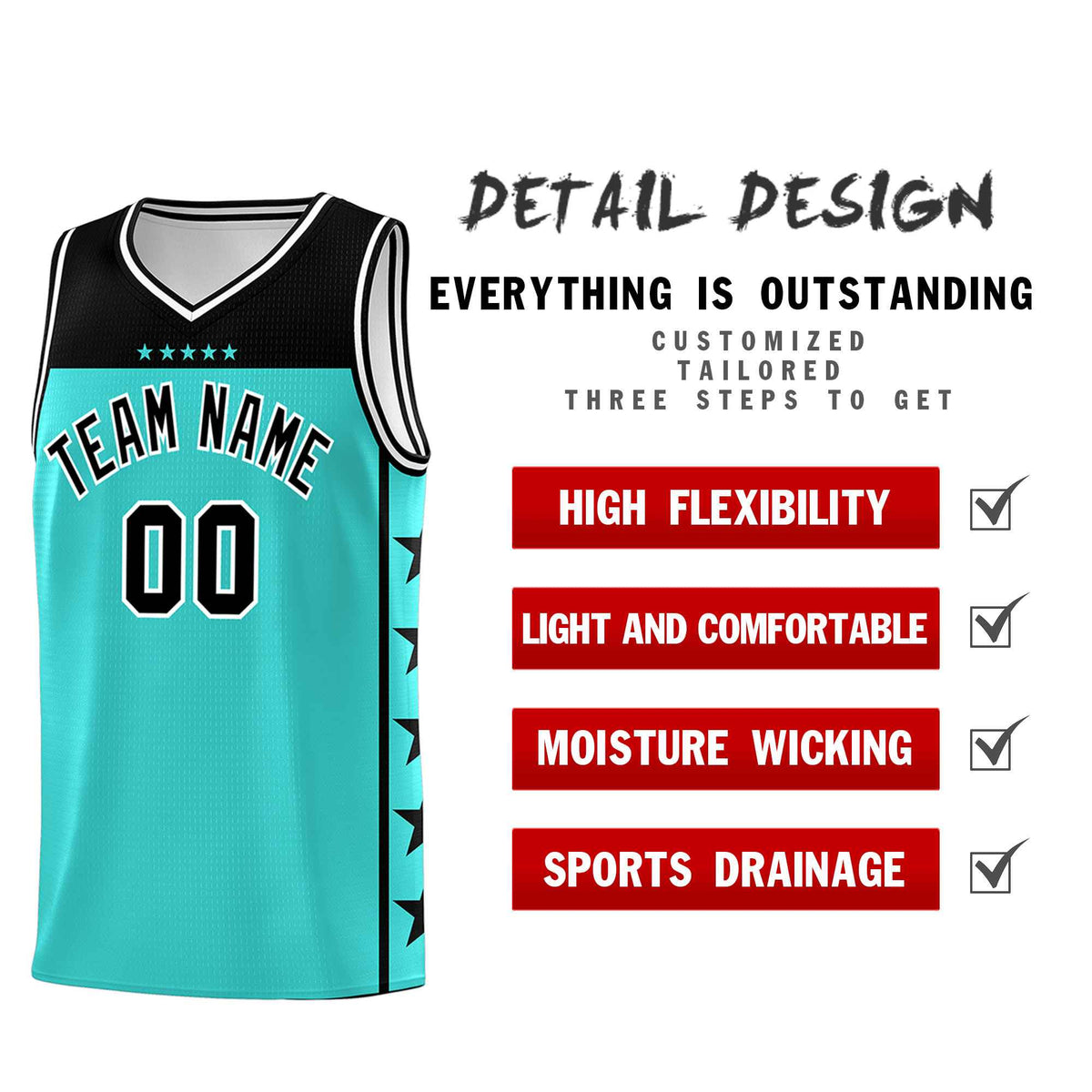 Custom Bright Green Black Color Block Sets Sports Uniform Basketball Jersey