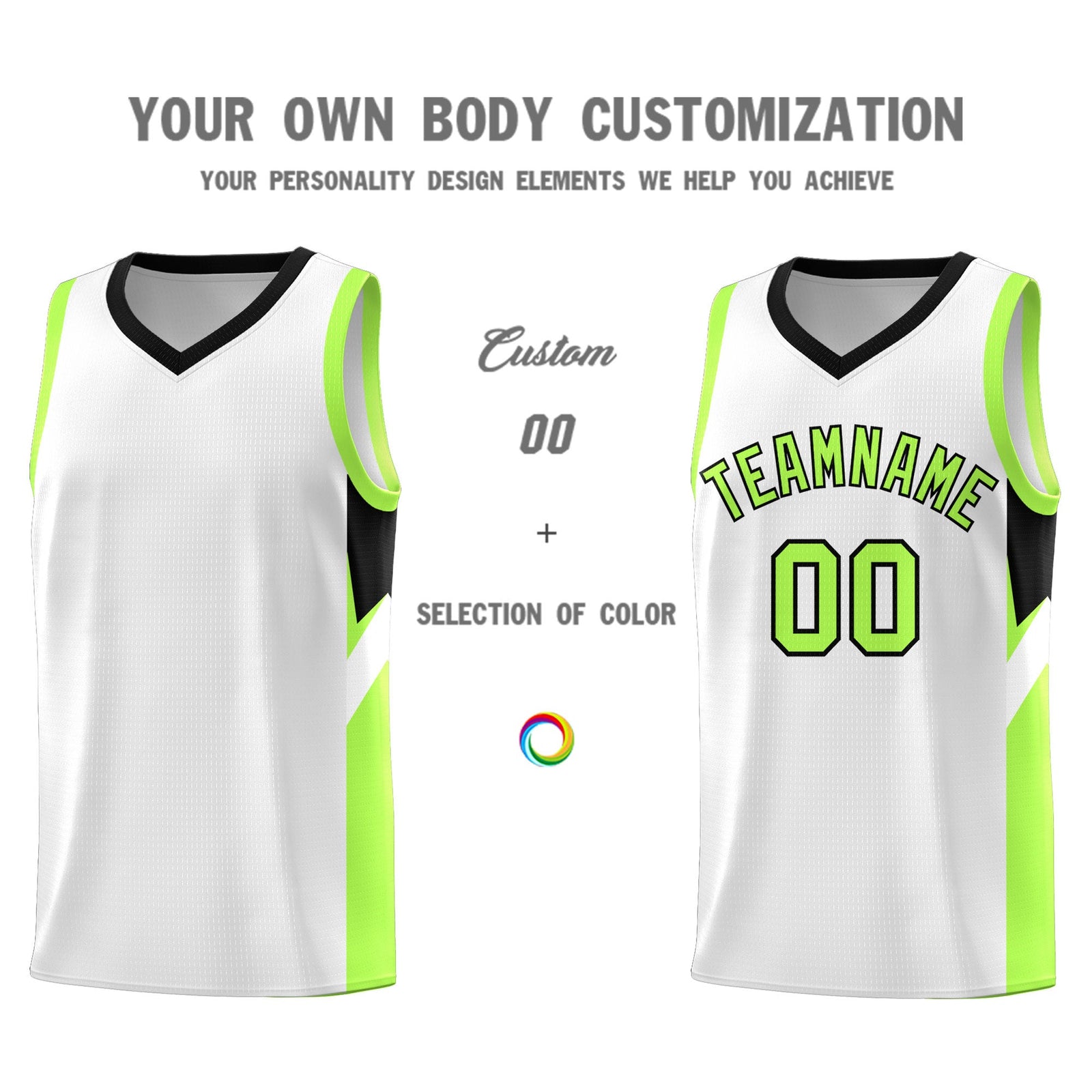 Custom White Black Side Design Sets Sports Uniform Basketball Jersey