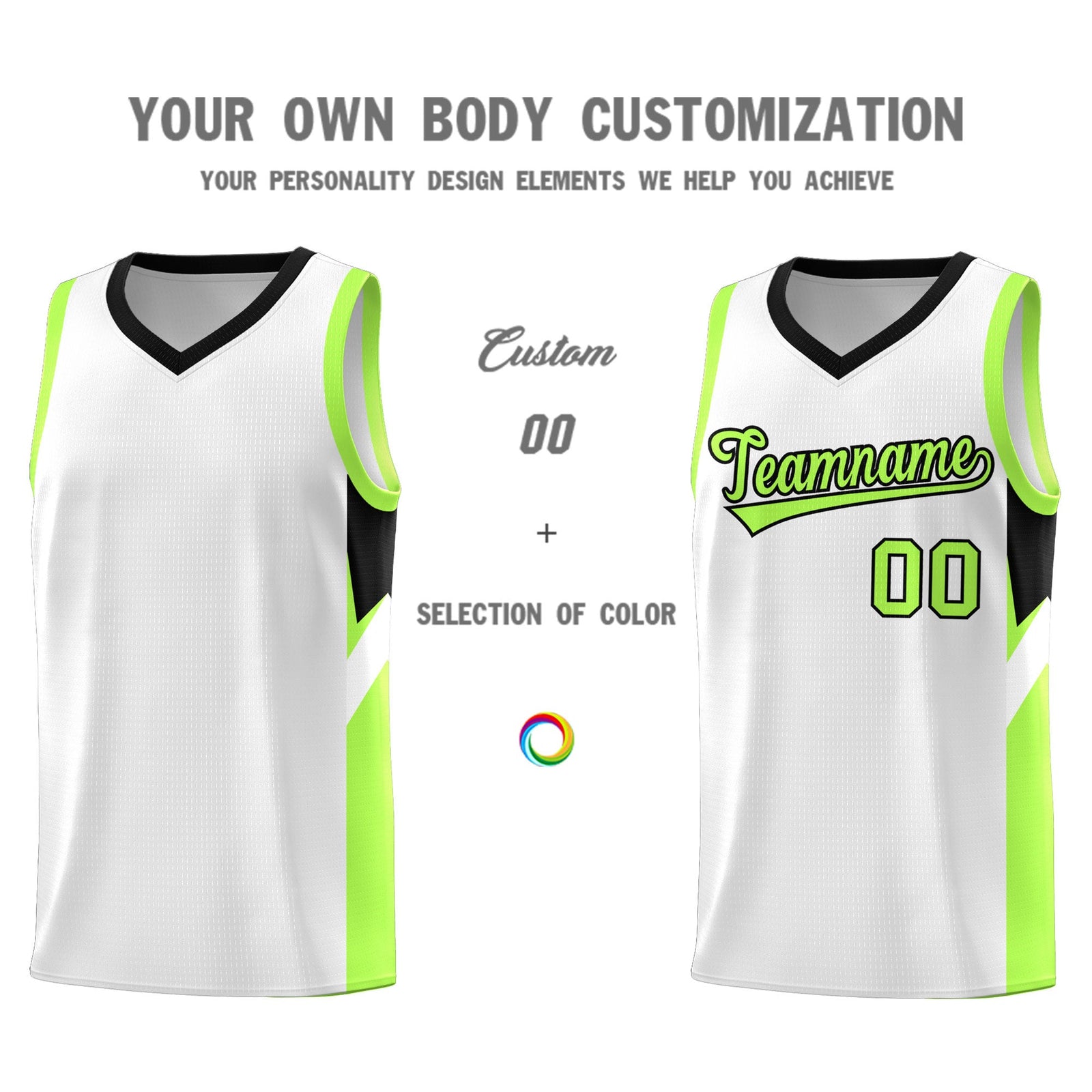 Custom White Black Side Design Sets Sports Uniform Basketball Jersey