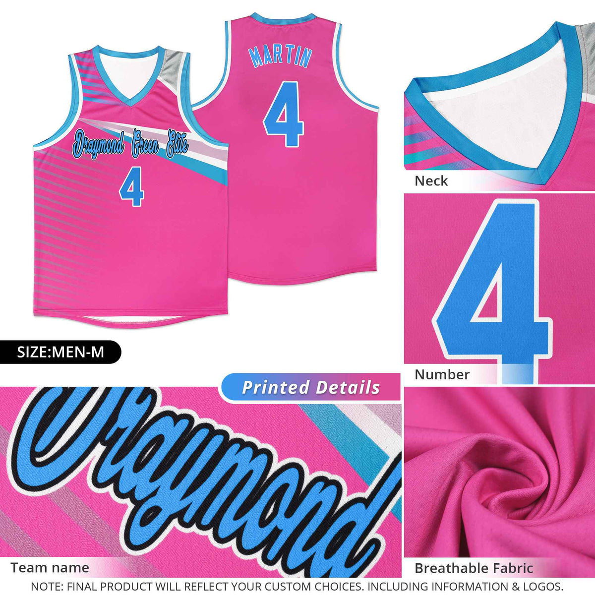 Custom Green Yellow-Black Chest Color Block Sports Uniform Basketball Jersey