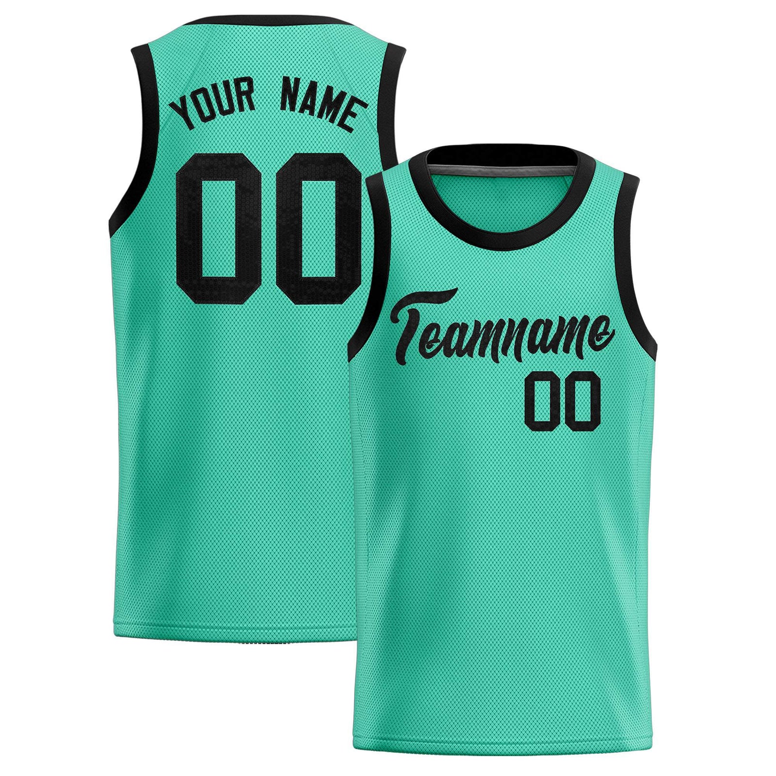 Custom Bright Green Sequined Tops Athletic Basketball Jersey