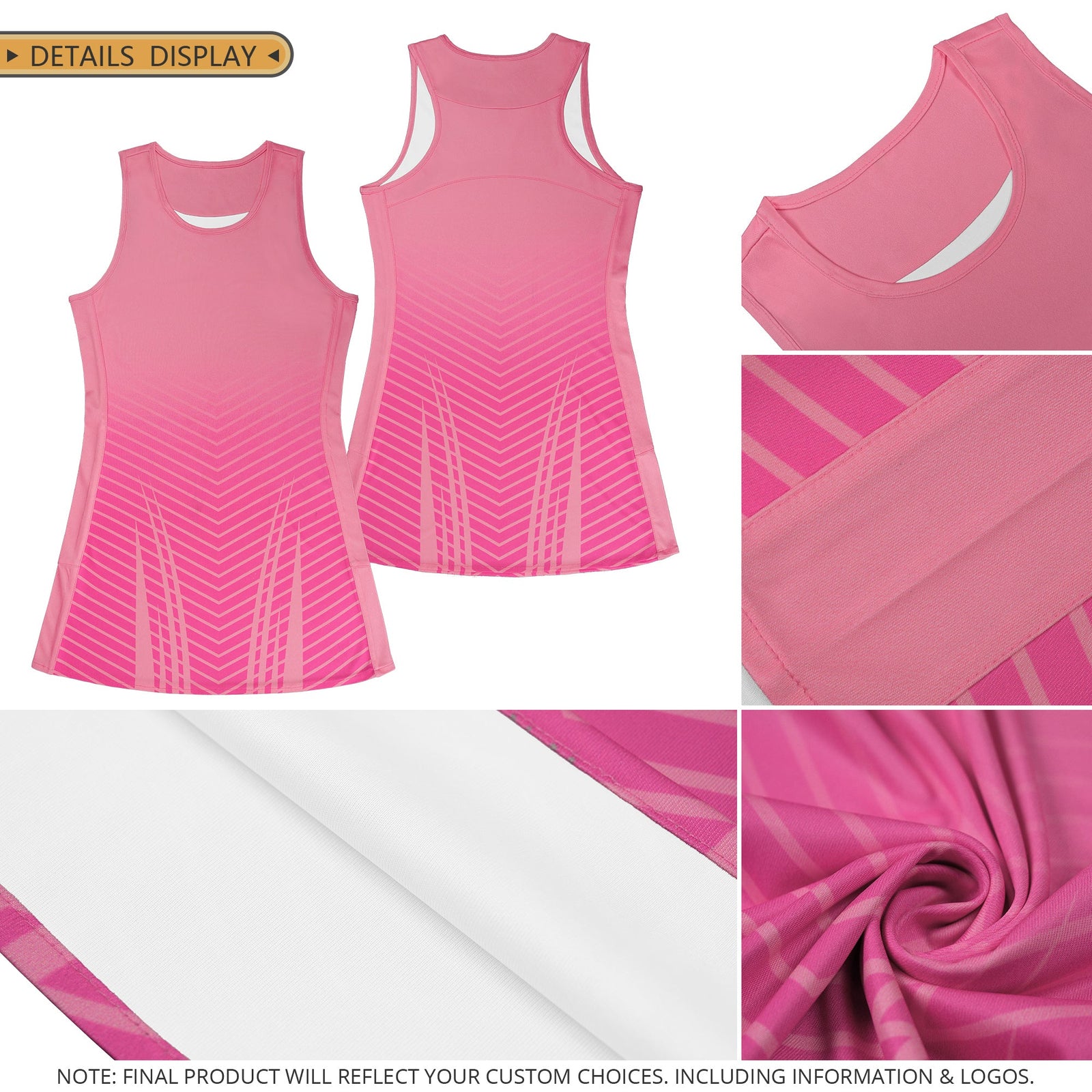 Custom Aqua Purple Netball Dresses With Diagonal Lines And Jagged Texture Patterns