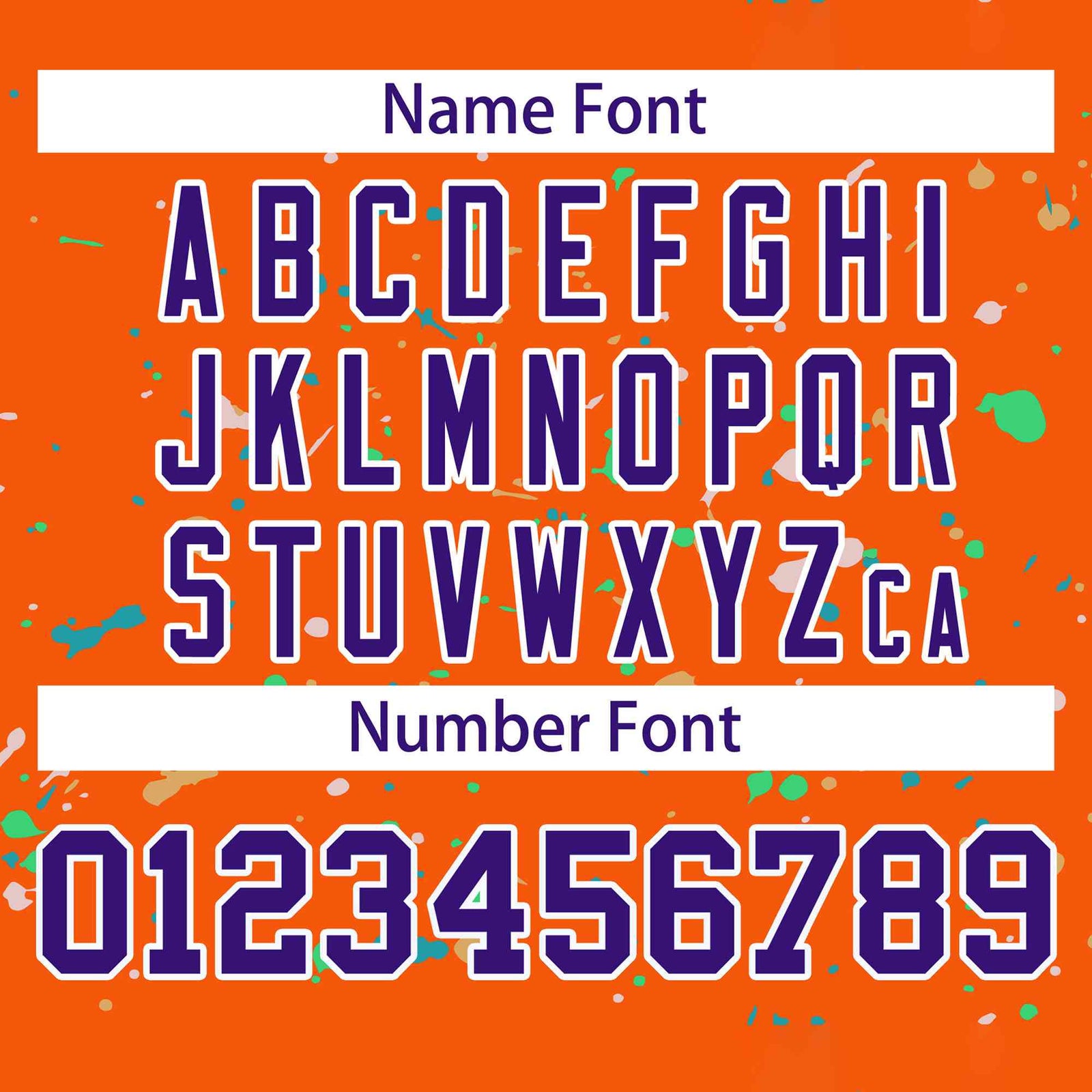 Custom Orange Purple-White Splash Graffiti Pattern Authentic Baseball Jersey