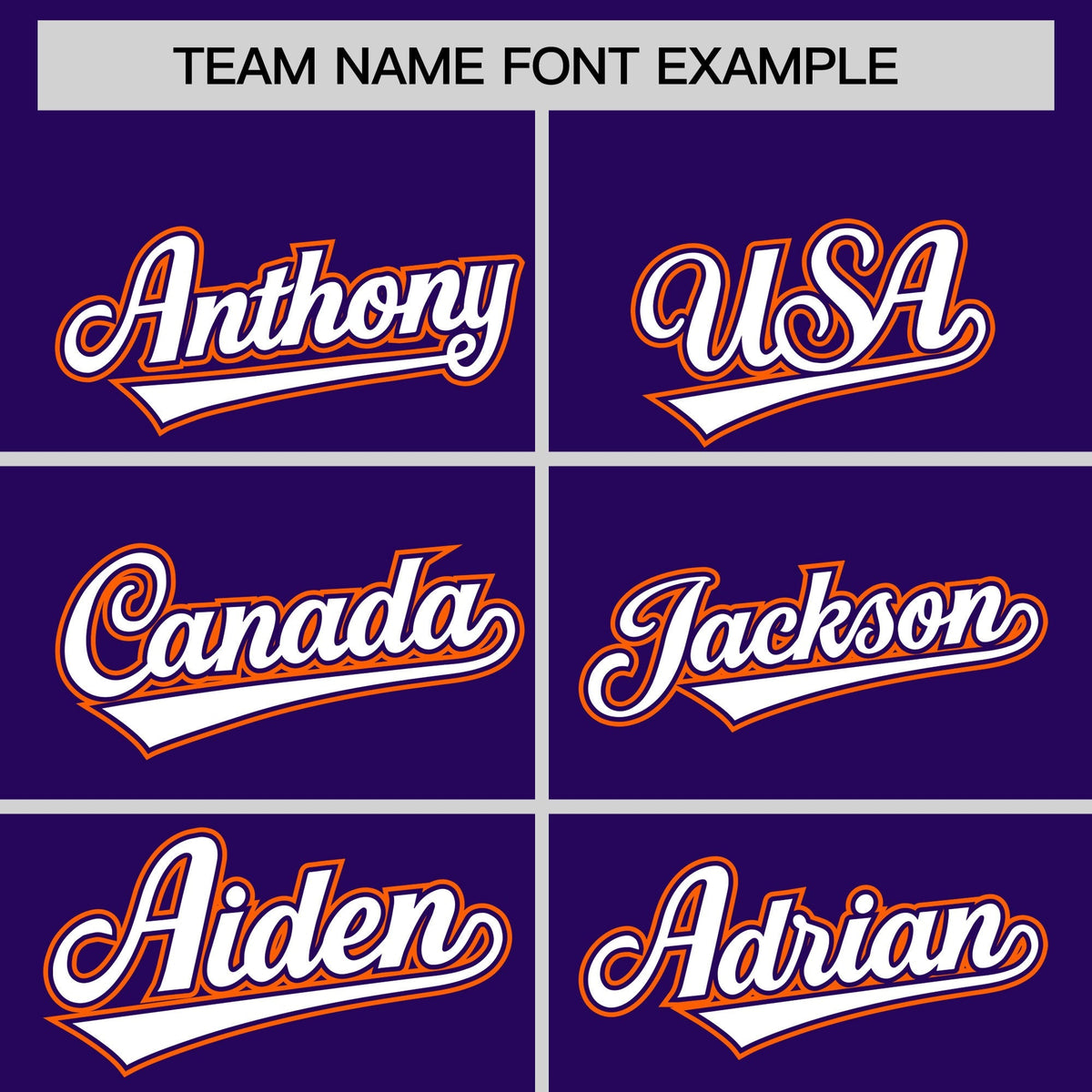 Custom Hockey Hoodie Jersey Purple Orange Classic Style Add Name,Number &amp; Logo