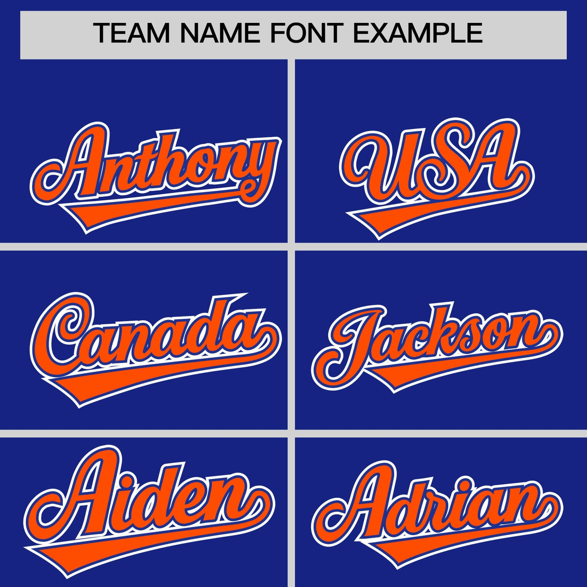 Custom Royal Blue Orange White Star Series Personalization Lace-Up Neck Hockey Jersey| KXKSHOP