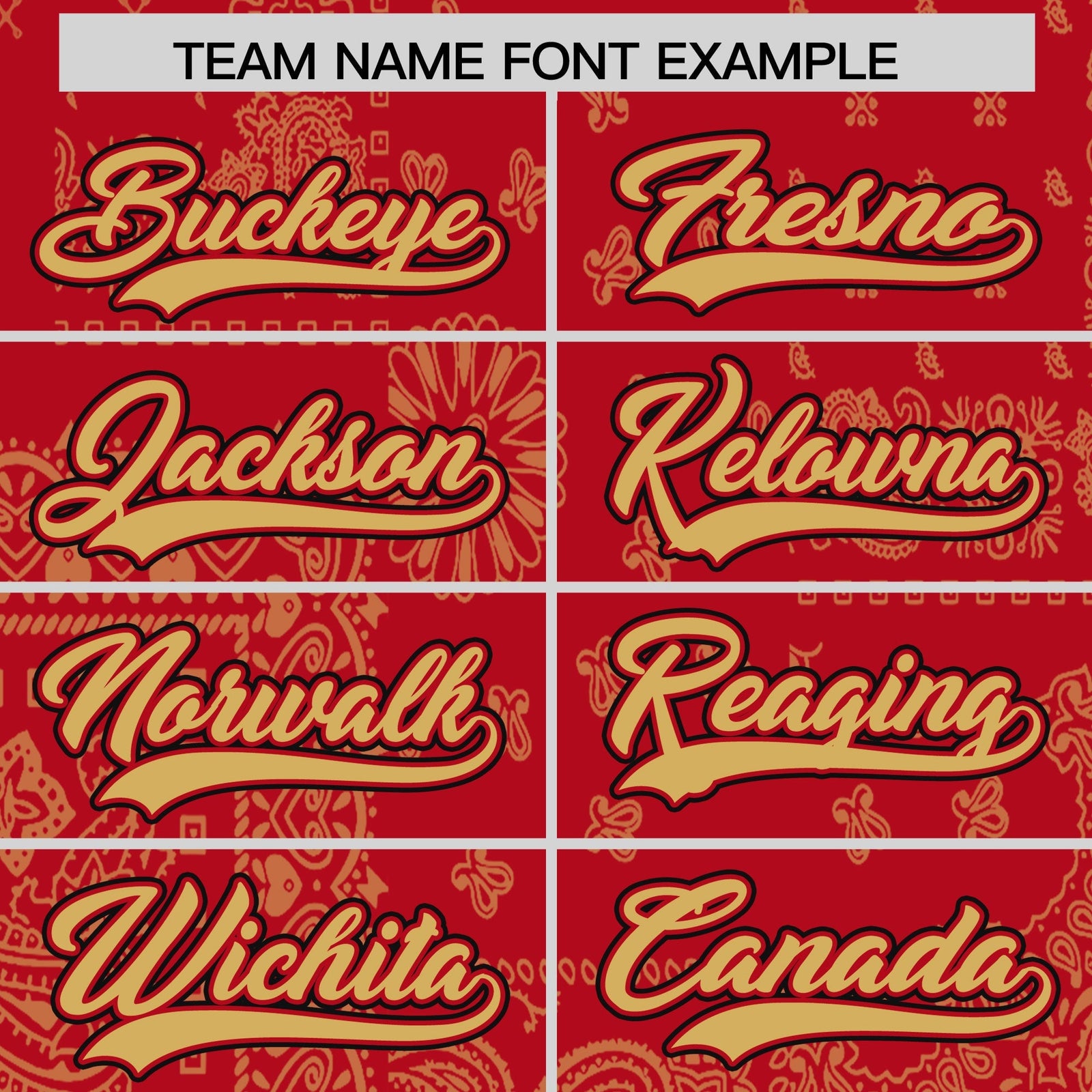 Custom Old Gold Red White Cashew Flower Graffiti Pattern V-Neck Hockey Jersey| KXKSHOP