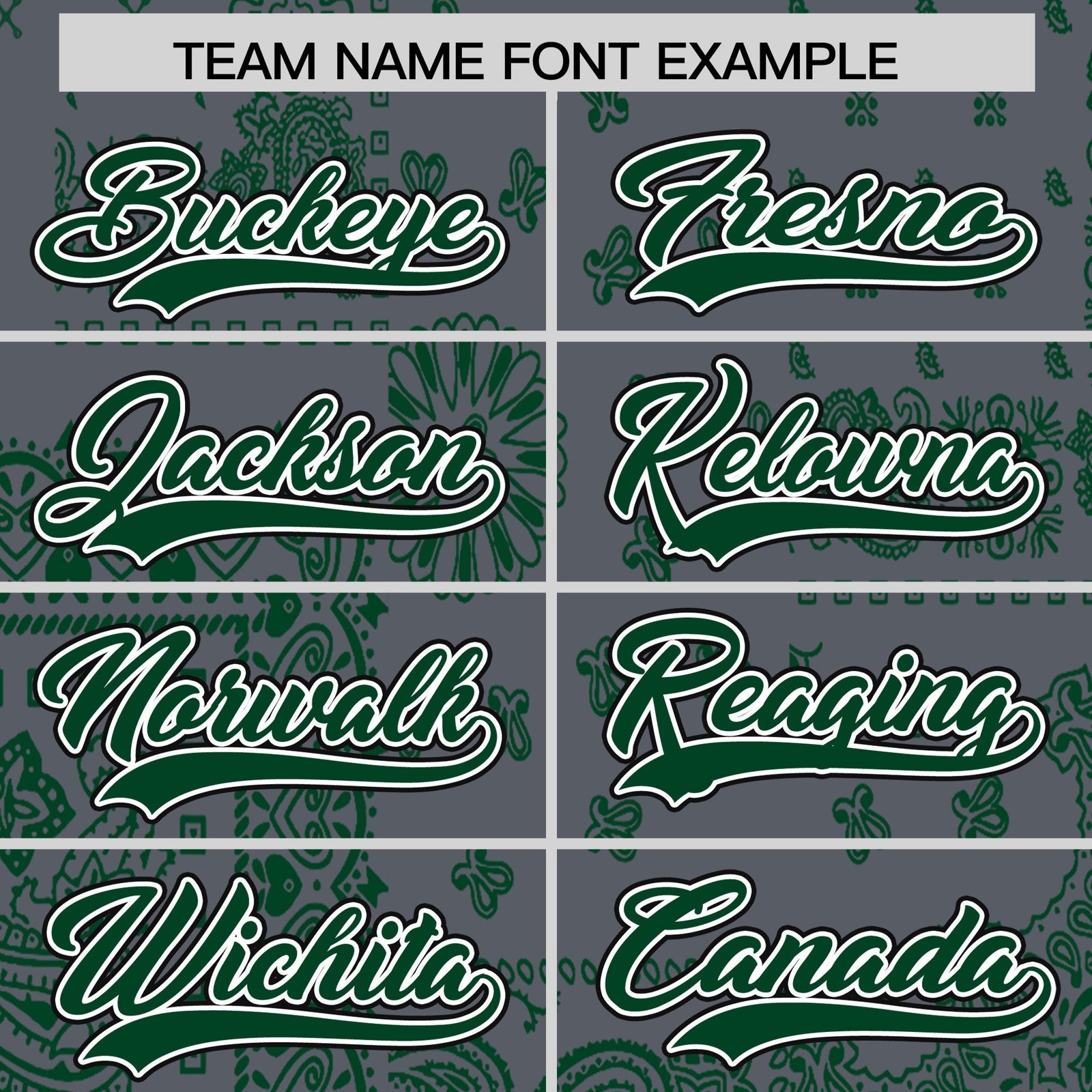 Custom Green Dark Gray White Cashew Flower Graffiti Pattern V-Neck Hockey Jersey| KXKSHOP